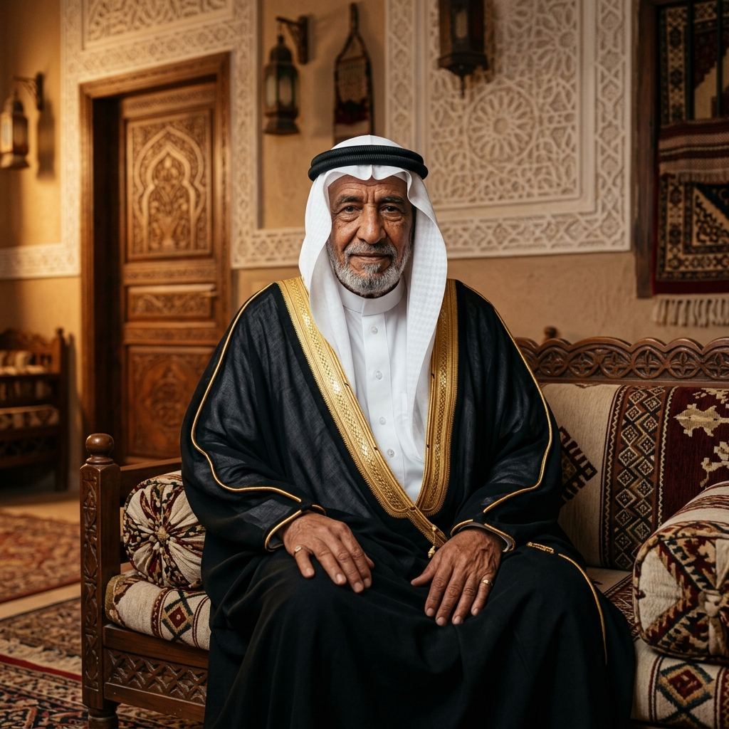 صورة الجد سعد بن أحمد بن عبدالله آل بوعبيد التميمي — الجد الجامع لفرع آل سعد