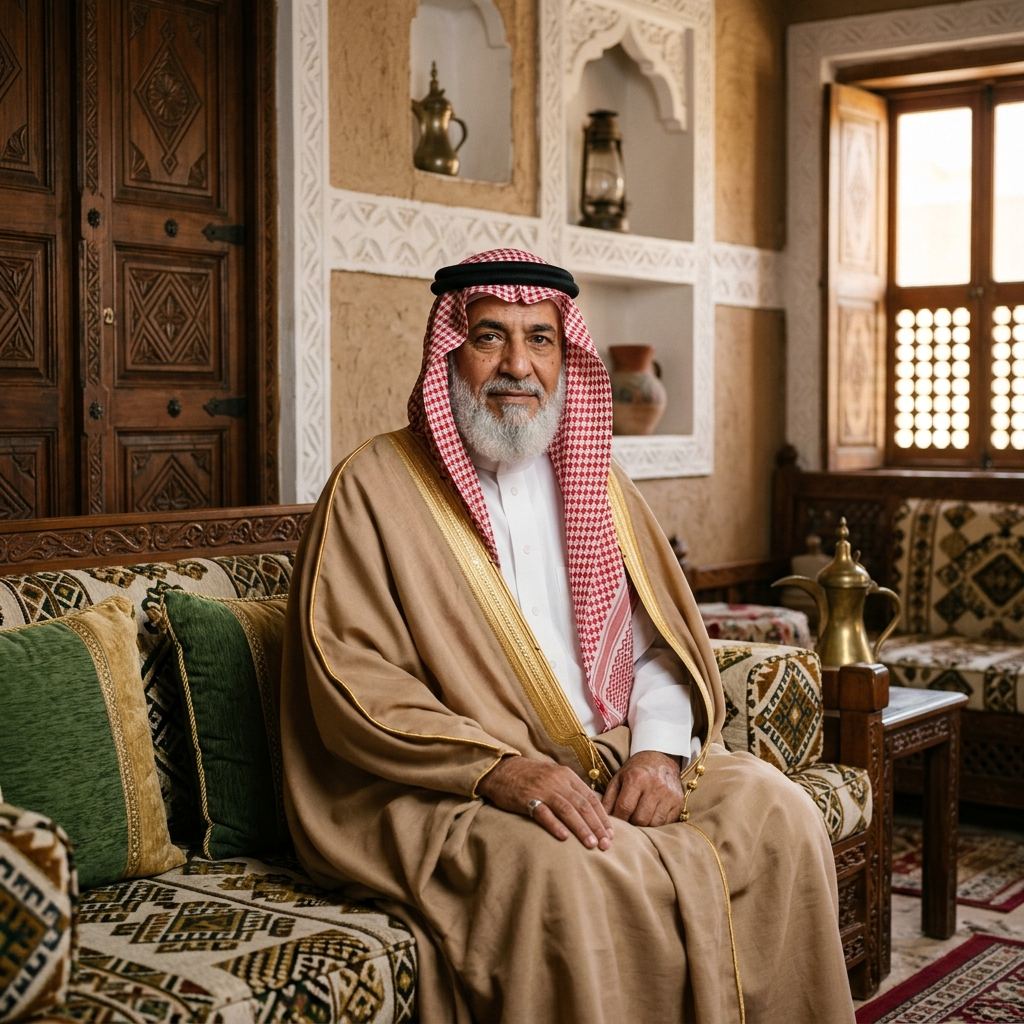 صورة الجد يوسف بن أحمد بن عبدالله آل بوعبيد التميمي — الجد الجامع لفرع آل يوسف